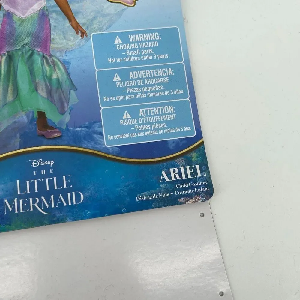 Disney Princess The Little Mermaid Ariel Costume Child Small 6/6X Halloween - Picture 14 of 16